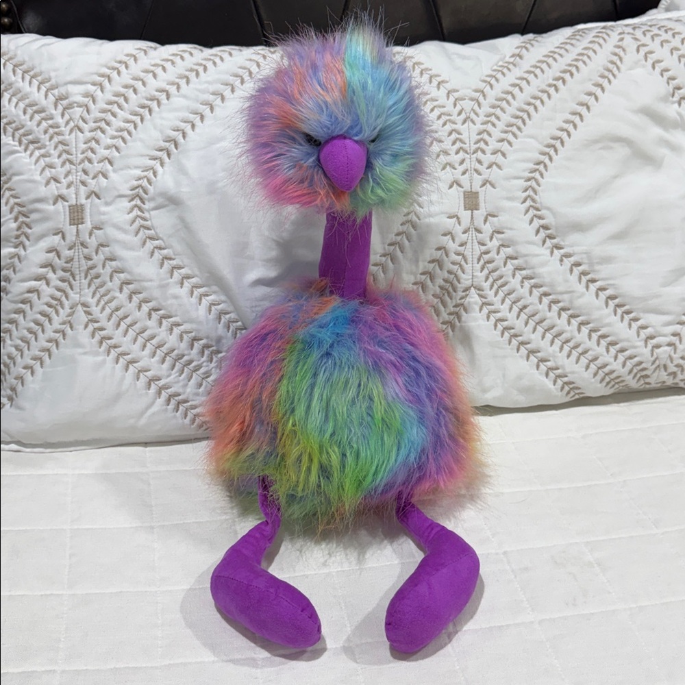 Jellycat Rainbow Pompom Ostrich